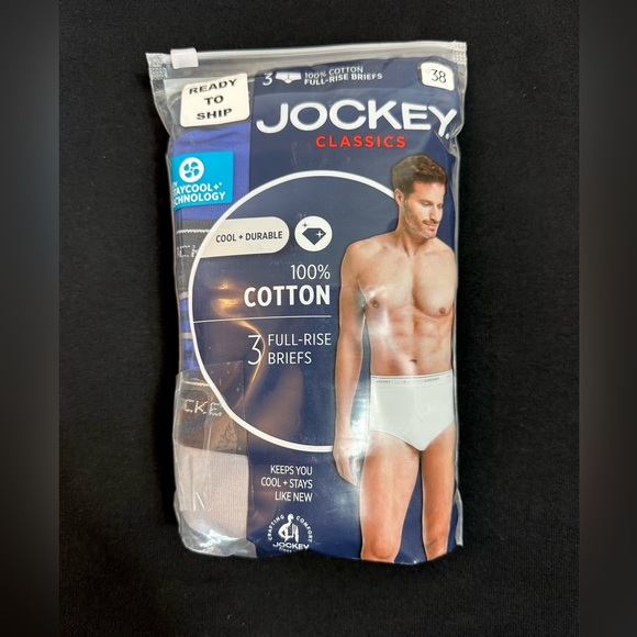 Jockey classic full rise briefs 3 Pack / 38 NEW - Picture 1 of 4